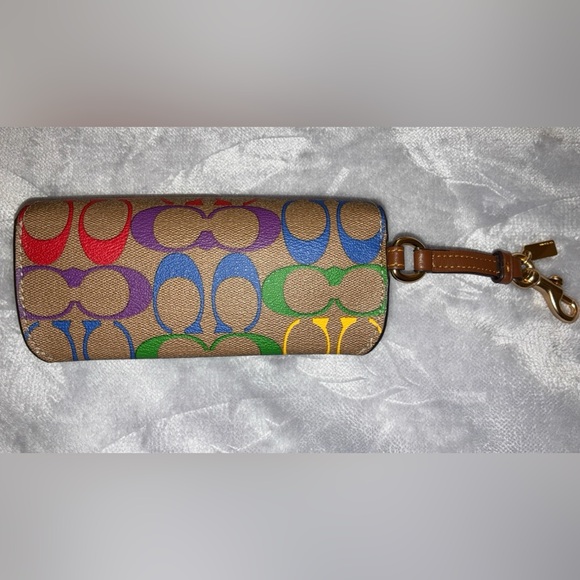 Coach Rainbow Signature with Brown Sunglasses Case, Pride Collection - Picture 2 of 7